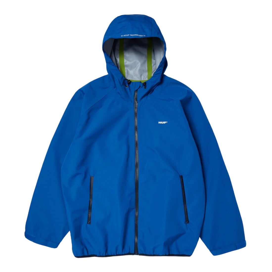 Huf Rainer Shell Jacket - Cobalt Blue - Mens Windbreaker/Rain Jacket by Huf