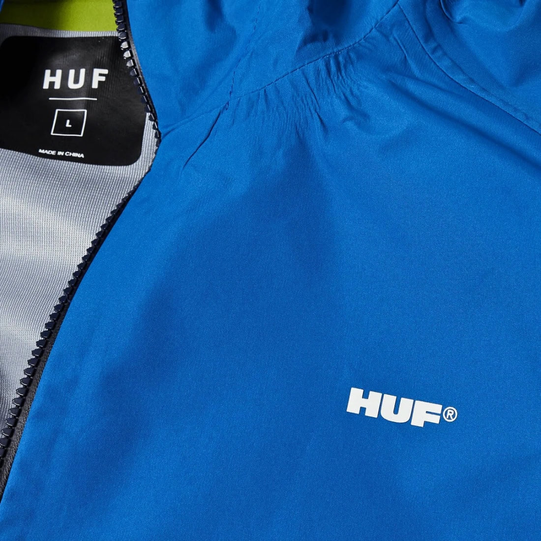 Huf Rainer Shell Jacket - Cobalt Blue - Mens Windbreaker/Rain Jacket by Huf