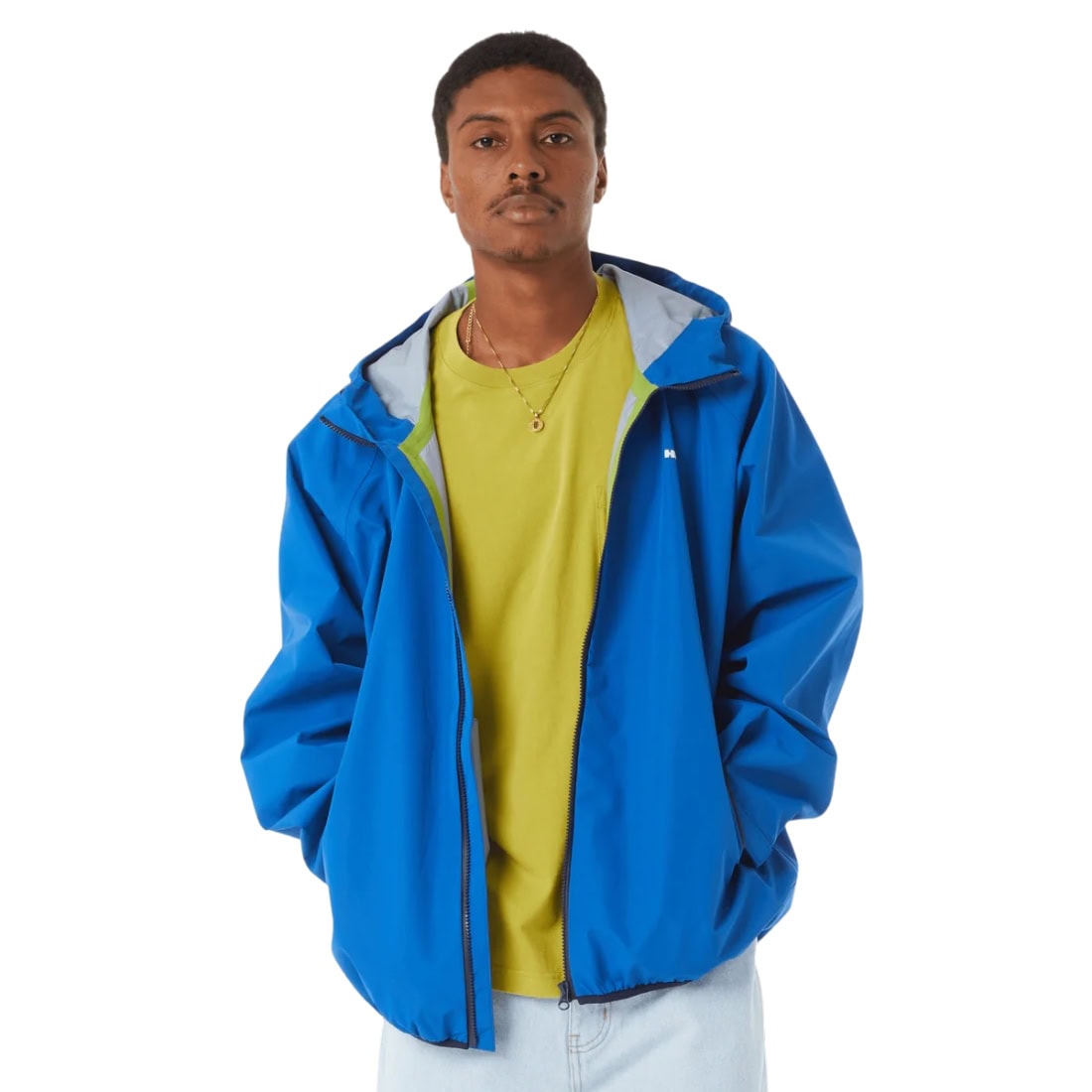 Huf Rainer Shell Jacket - Cobalt Blue - Mens Windbreaker/Rain Jacket by Huf