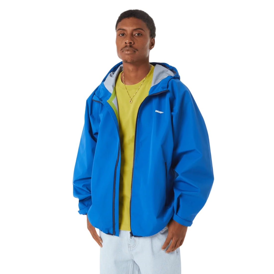 Huf Rainer Shell Jacket - Cobalt Blue - Mens Windbreaker/Rain Jacket by Huf