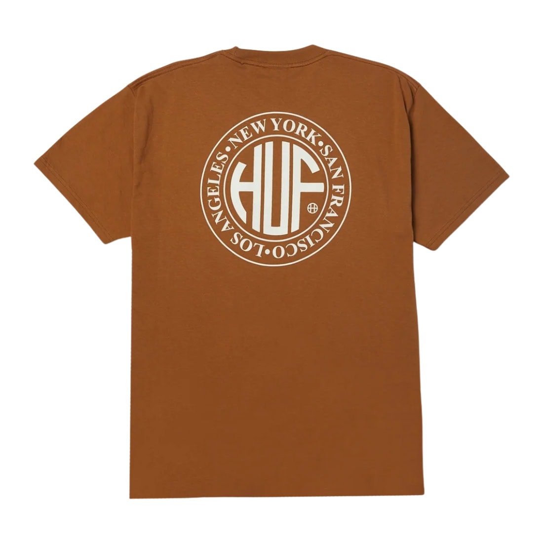 Huf Regional Tee - Brown Sugar/White - Mens Graphic T-Shirt by Huf