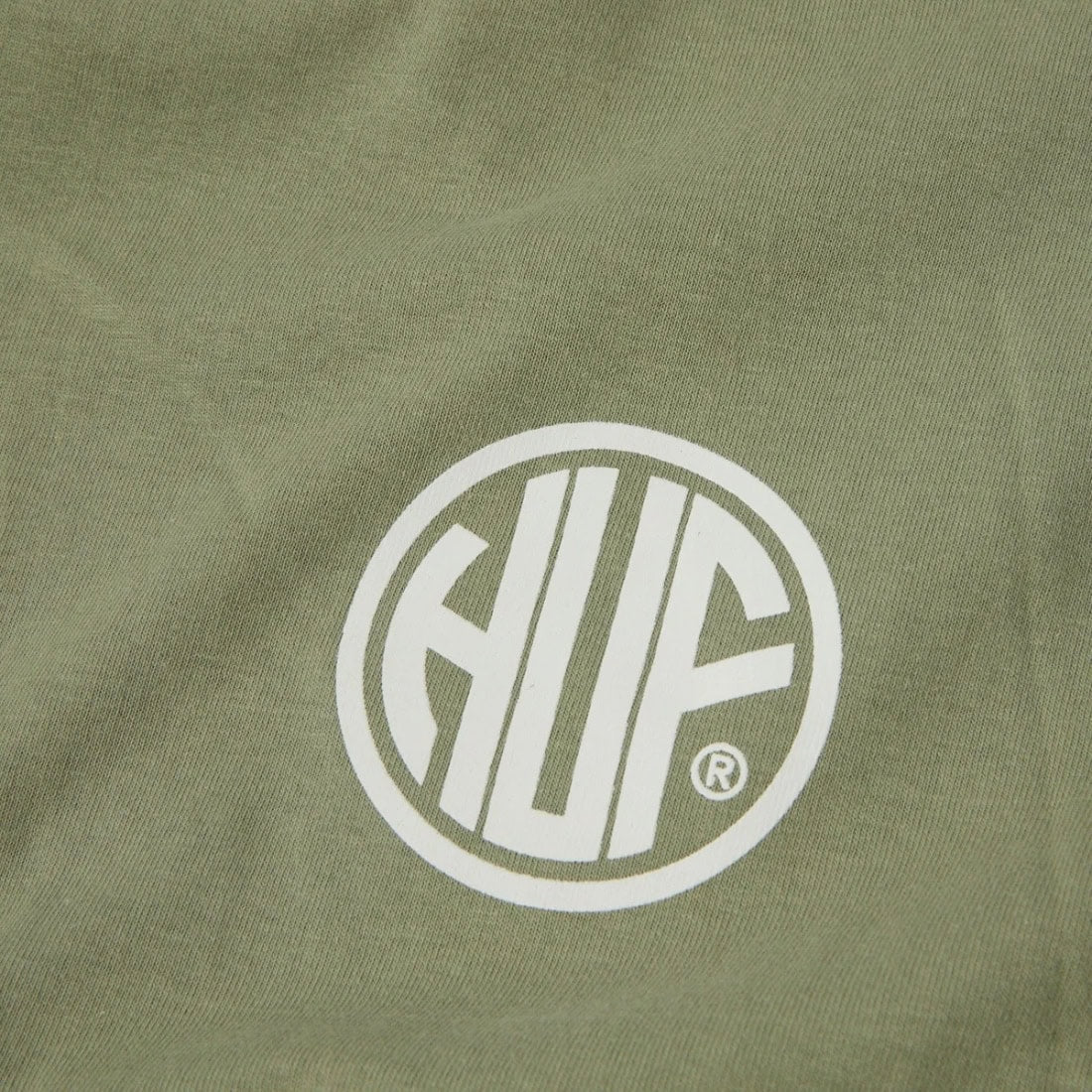 Huf Regional Tee - Desert Green/White - Mens Graphic T-Shirt by Huf