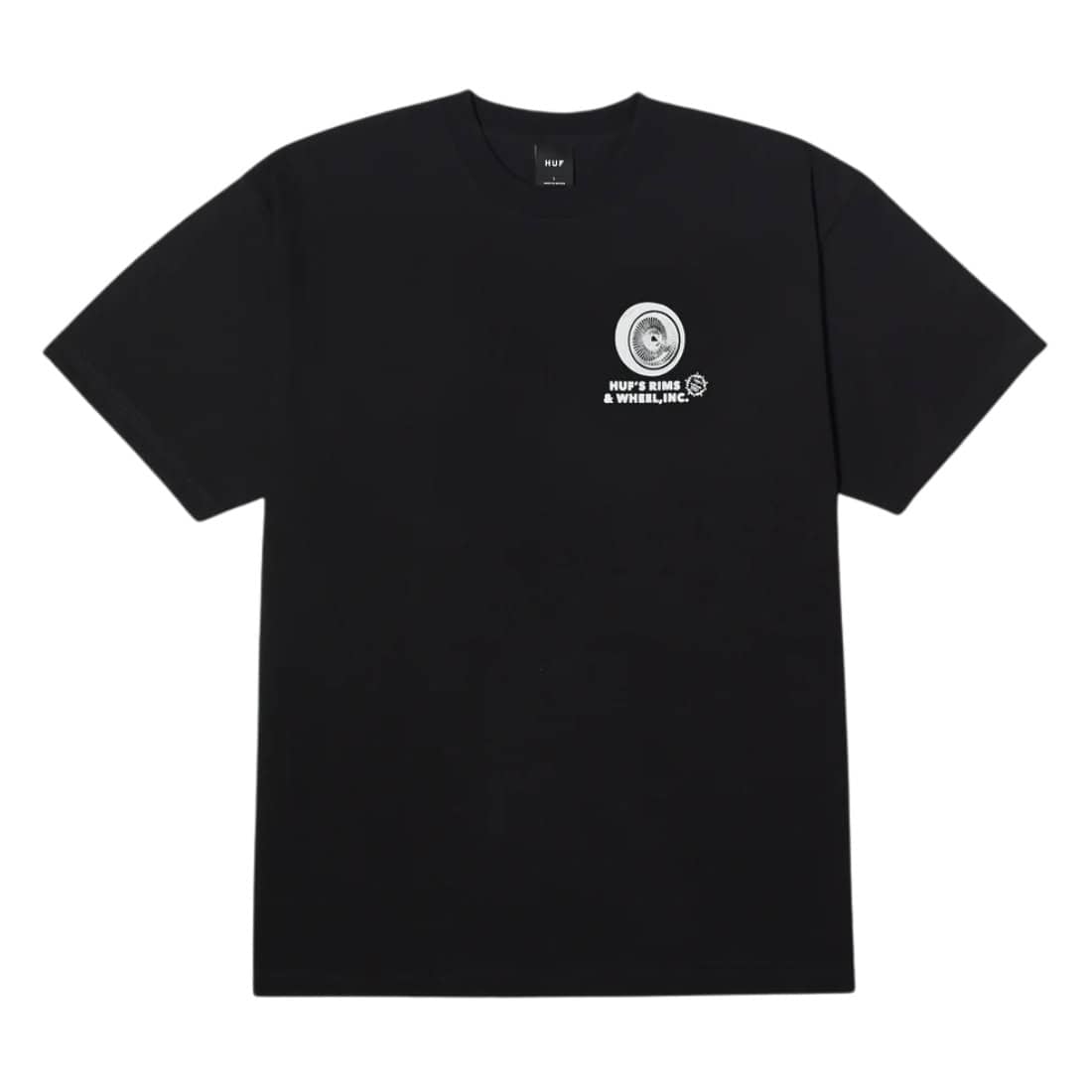 Huf Rim &amp; Wheels Inc T-Shirt - Black - Mens Graphic T-Shirt by Huf