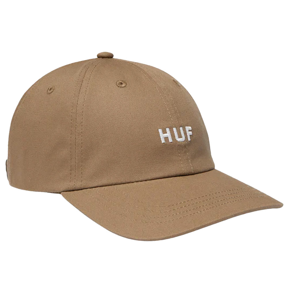 Huf Set OG 6 Panel Cap - Stone - Strapback Cap by Huf One Size