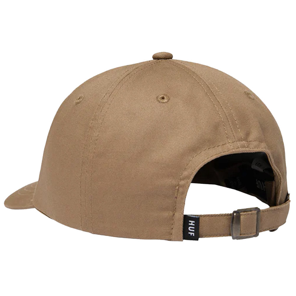 Huf Set OG 6 Panel Cap - Stone - Strapback Cap by Huf One Size