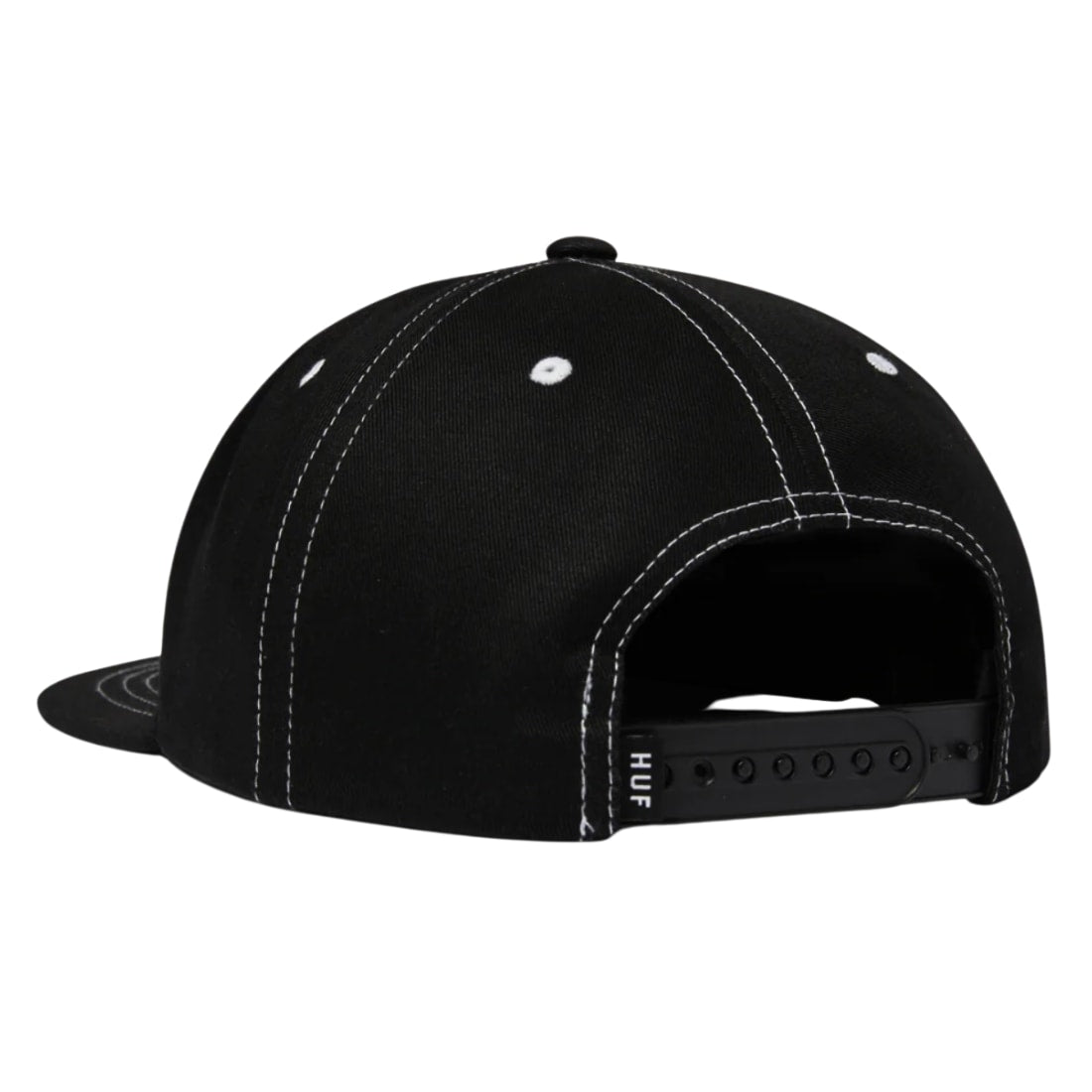 Huf Set TT Snapback - Black/White - Snapback Cap by Huf One Size