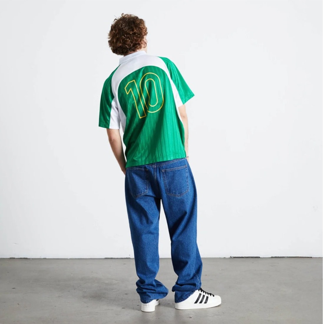 Huf Sideline Soccer Jersey - Clover - Mens Graphic T-Shirt by Huf