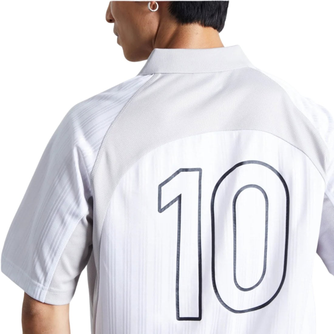 Huf Sideline Soccer Jersey - White - Mens Graphic T-Shirt by Huf