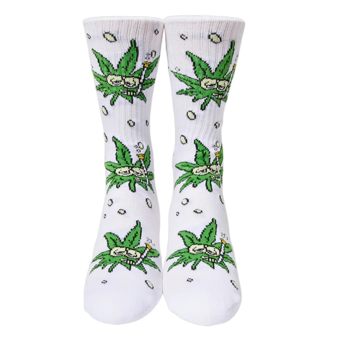 Huf Snorkle Buddy Crew Socks - White