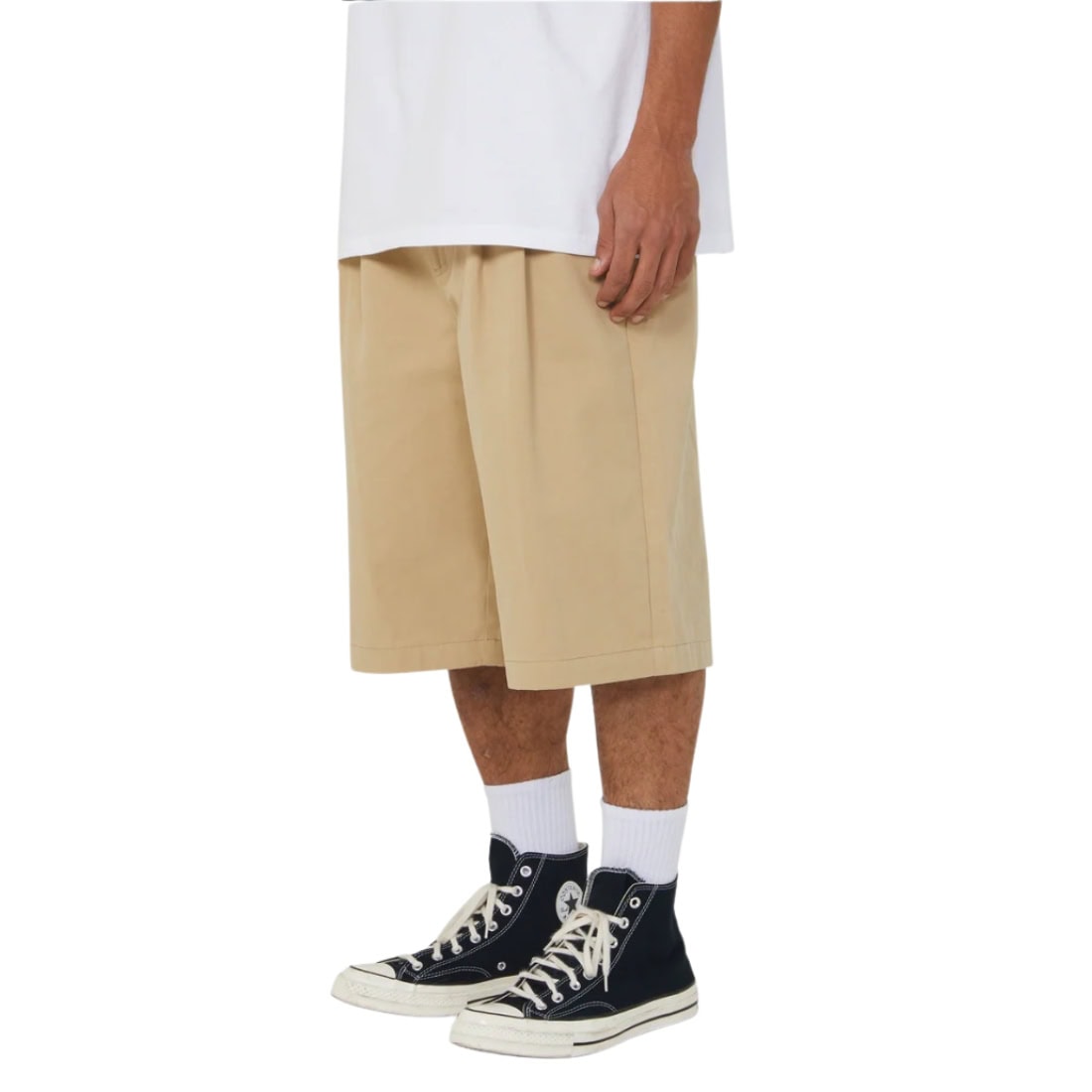 Huf Sorta Long Chino Shorts - Tan - Mens Chino Shorts by Huf