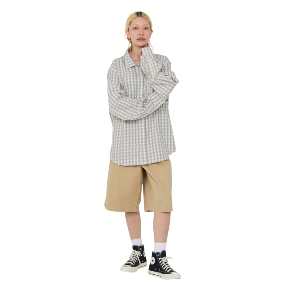Huf Sorta Long Chino Shorts - Tan - Mens Chino Shorts by Huf