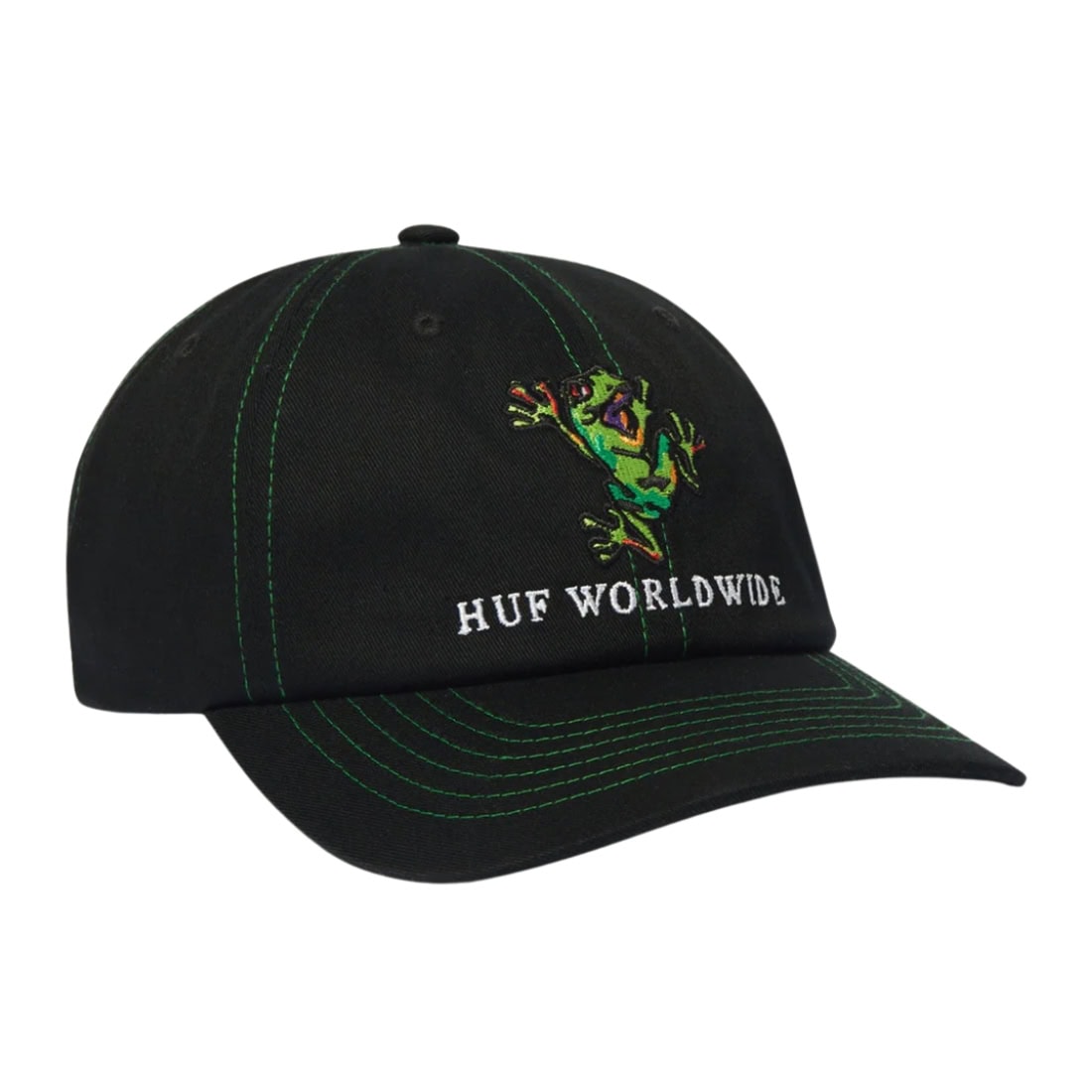 Huf Stuck On You 6 Panel Cap - Black - Snapback Cap by Huf One Size