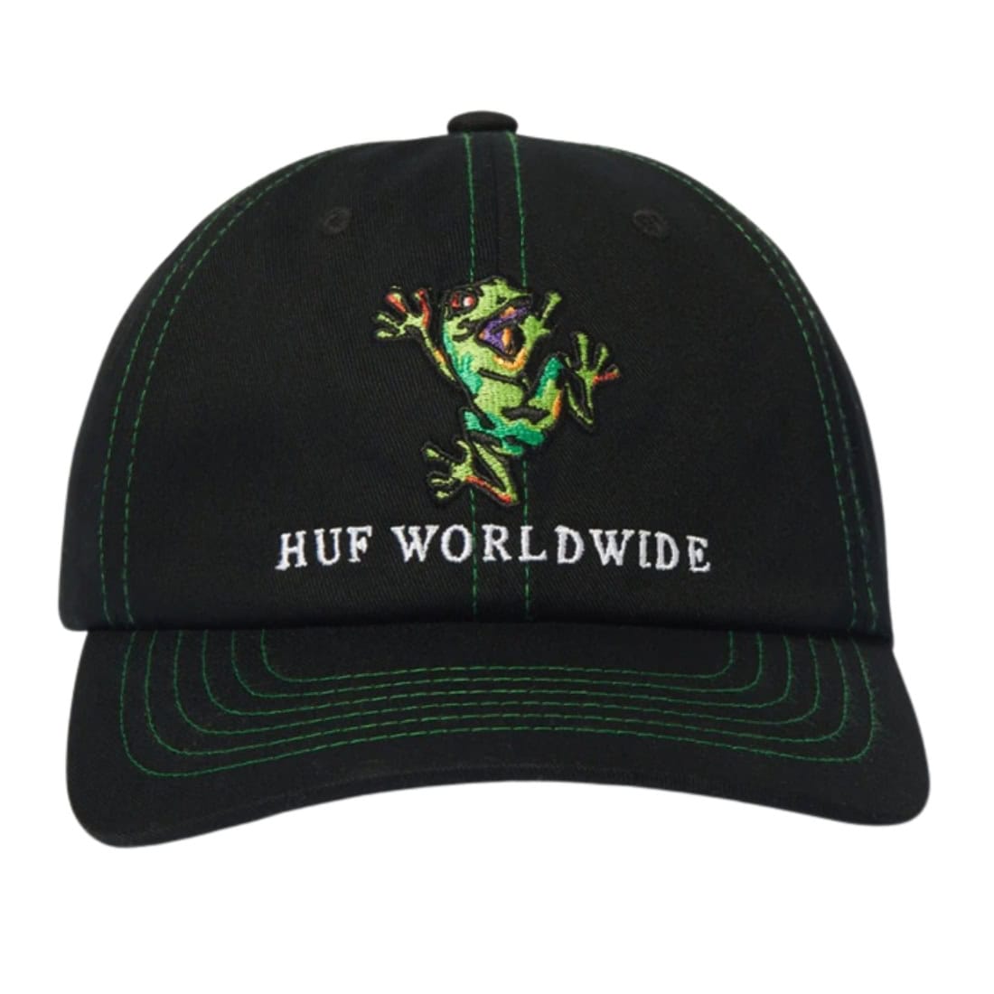 Huf Stuck On You 6 Panel Cap - Black - Snapback Cap by Huf One Size