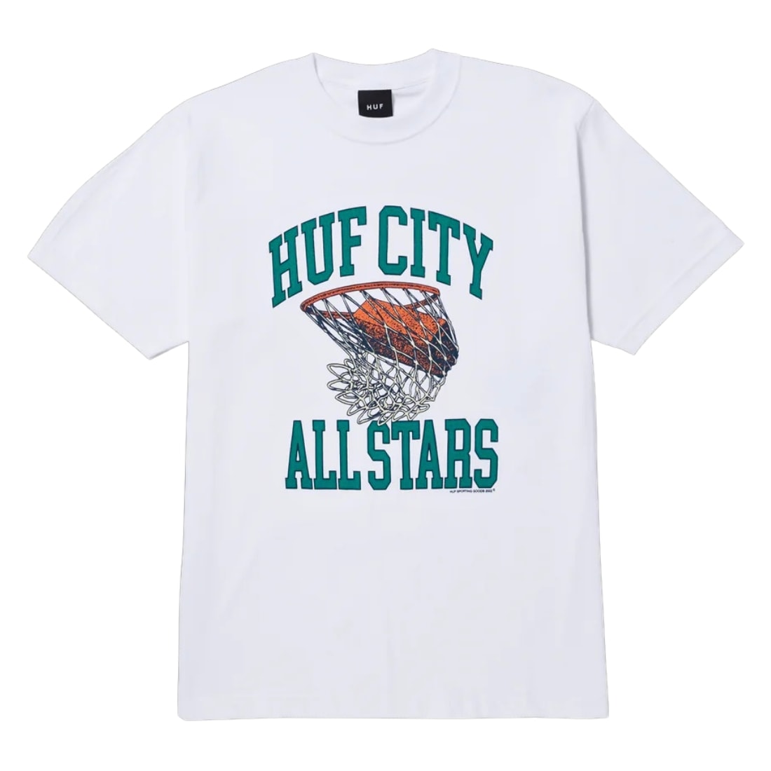 Huf Swish T-Shirt - White - Mens Graphic T-Shirt by Huf
