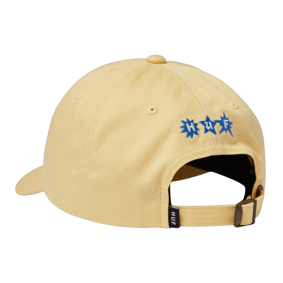 Huf Total Eclipse 6 Panel Cap - Pale Yellow - Strapback Cap by Huf One Size