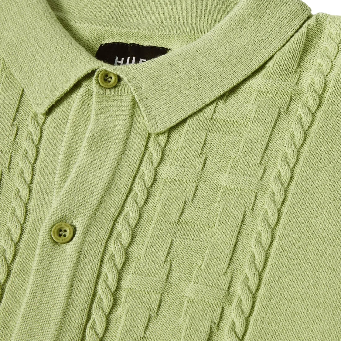 Huf Towner Long Sleeve Knit Top - Pistachio - Mens Knitwear by Huf