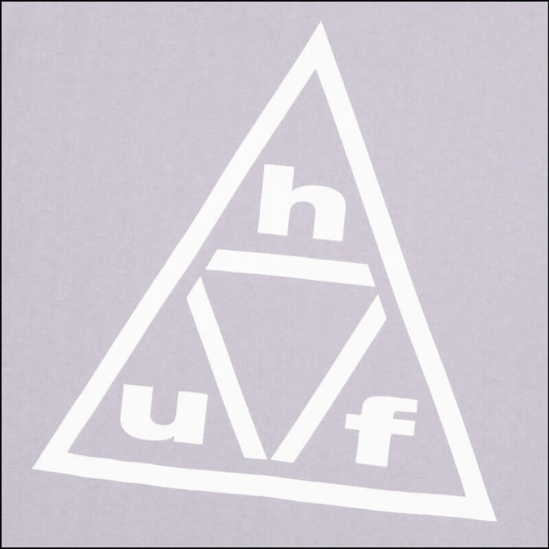 Huf Triple Triangle T-Shirt - Lilac Chalk/White - Mens Graphic T-Shirt by Huf