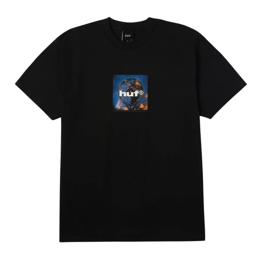 Huf Unisphere Tee - Black - Mens Graphic T-Shirt by Huf
