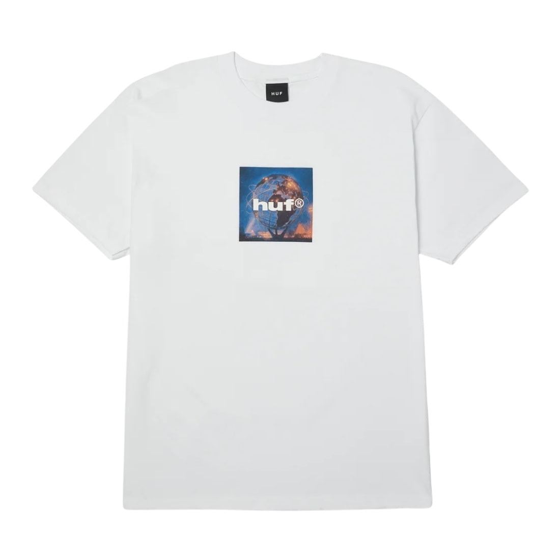 Huf Unisphere Tee - White - Mens Graphic T-Shirt by Huf