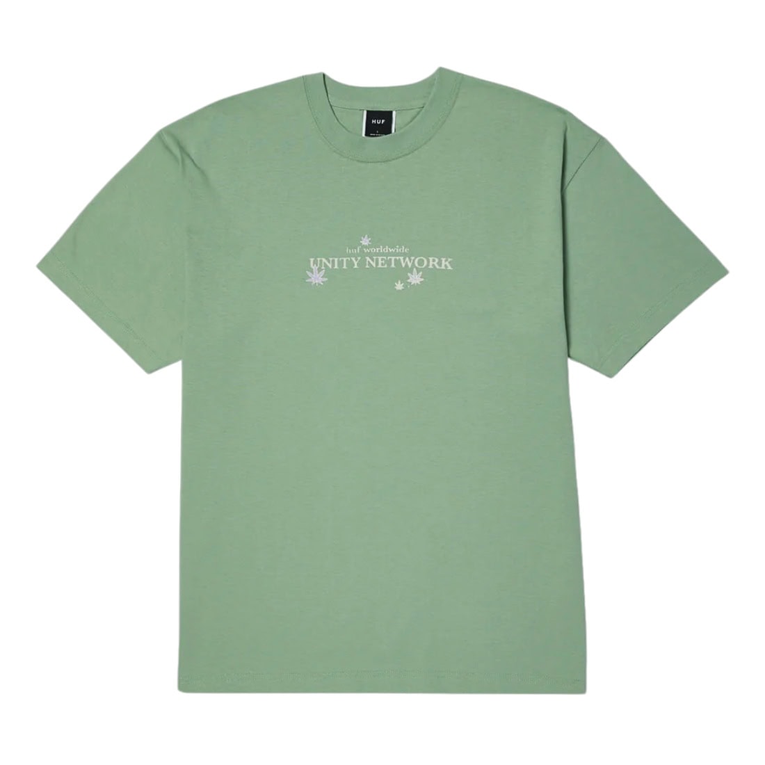 Huf Unity Network T-Shirt - Basil - Mens Graphic T-Shirt by Huf