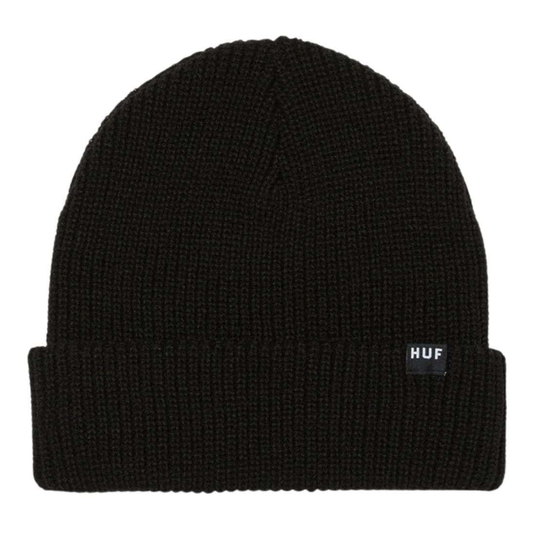 Huf Usual Cuff Beanie - Black - Fold Beanie by Huf