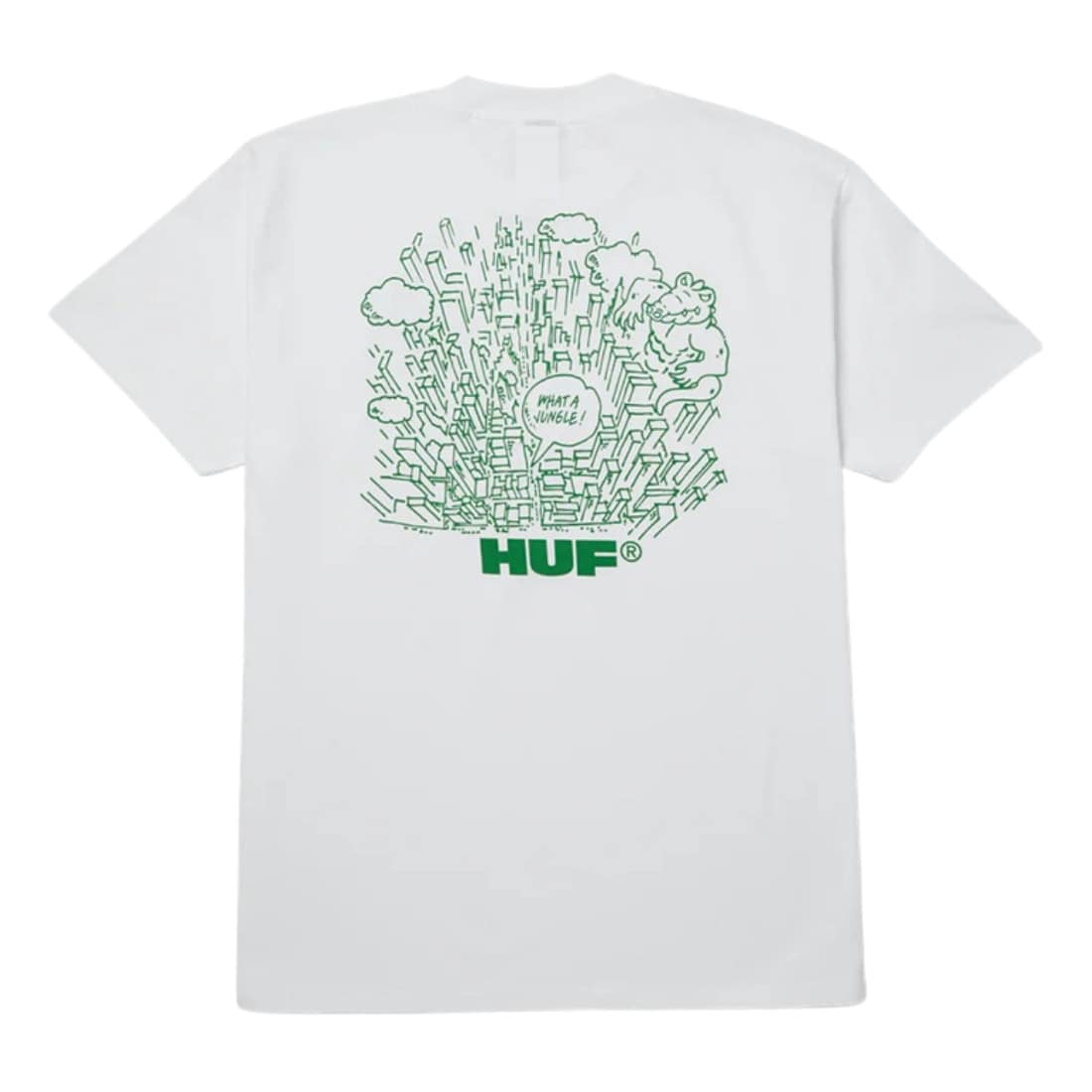 Huf What A Jungle T-Shirt - White - Mens Graphic T-Shirt by Huf