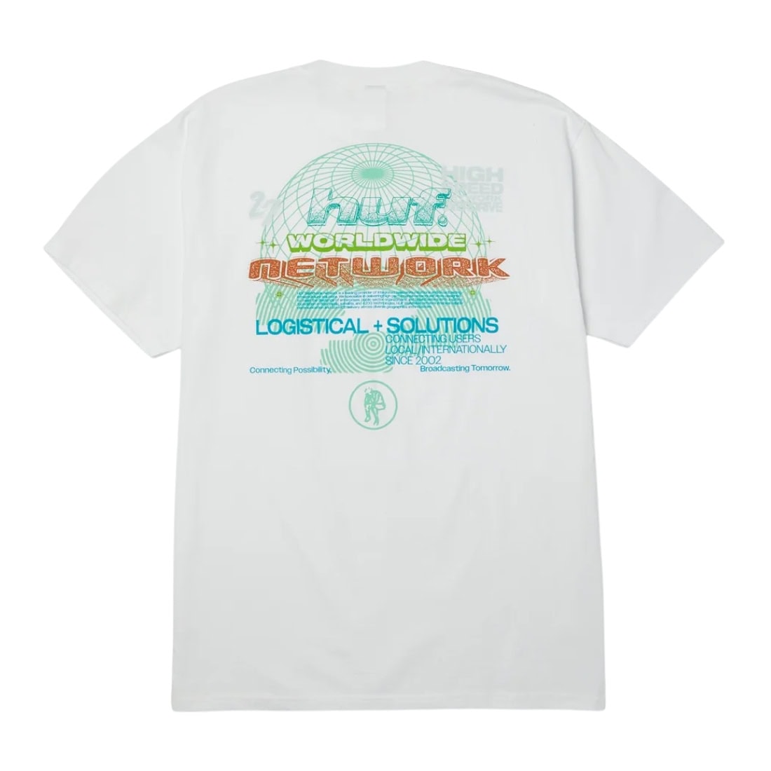 Huf Worldwide Network T-Shirt - White - Mens Graphic T-Shirt by Huf