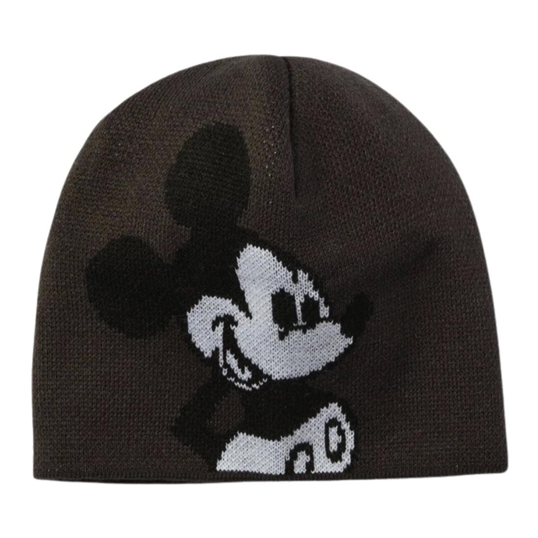 Huf x Disney Mickey Skull Beanie - Black - Fold Beanie by Huf