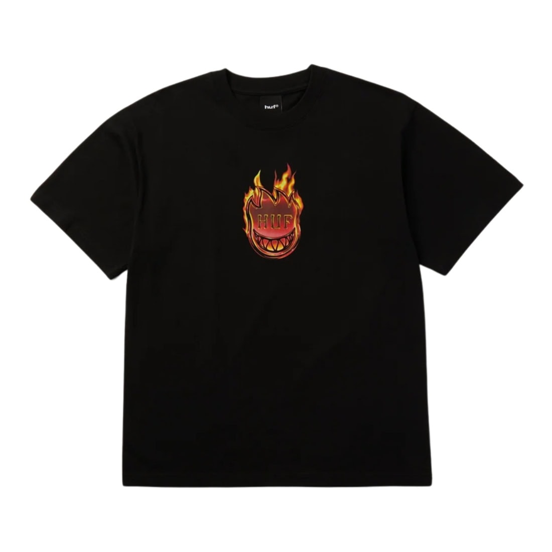 Huf x Spitfire Flame Galaxies T-Shirt - Black - Mens Graphic T-Shirt by Huf