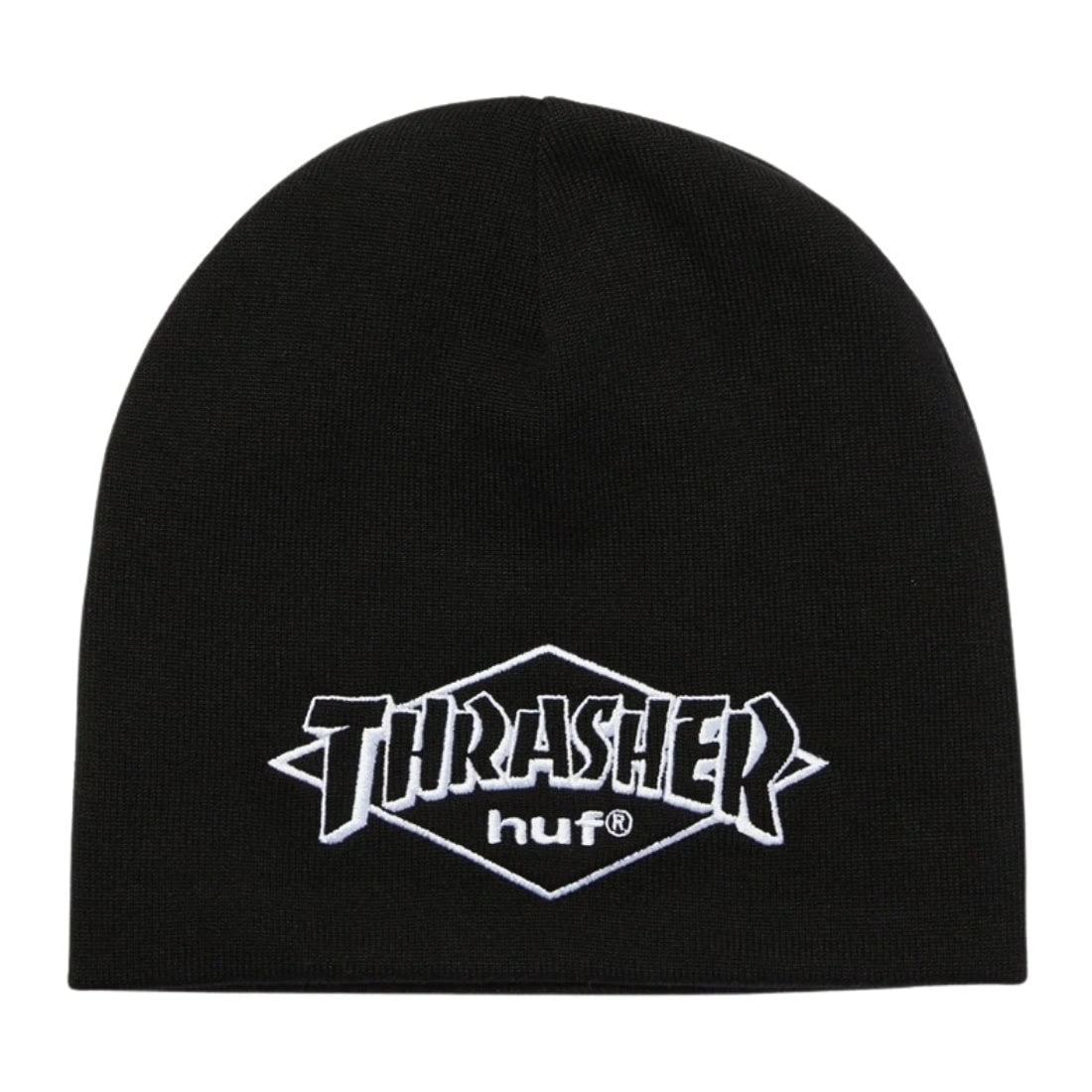 Huf x Thrasher Meltdown Reversible Beanie - Black - Fold Beanie by Huf
