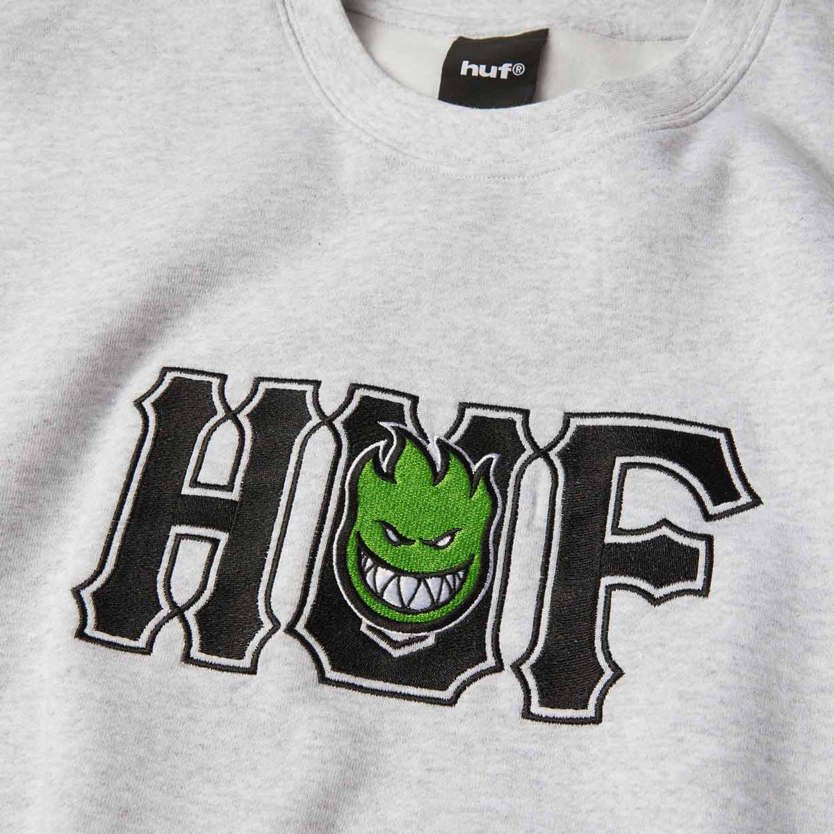 Huf X Spitfire Union Crewneck - Heather Grey