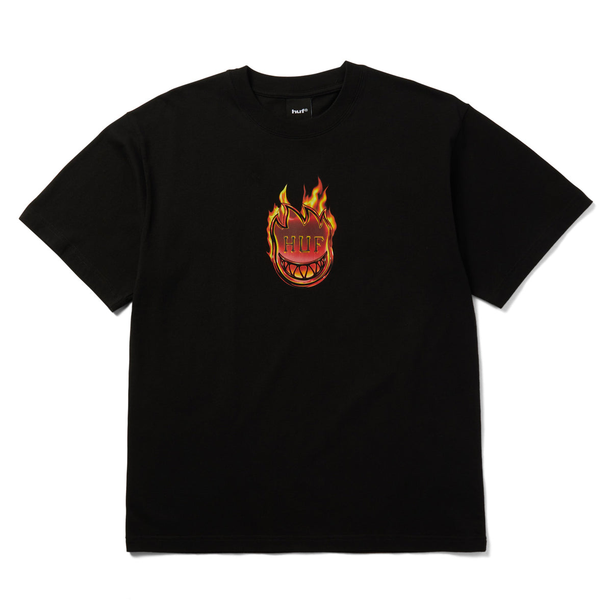 Huf X Spitfire Flame Galaxies T-Shirt - Black