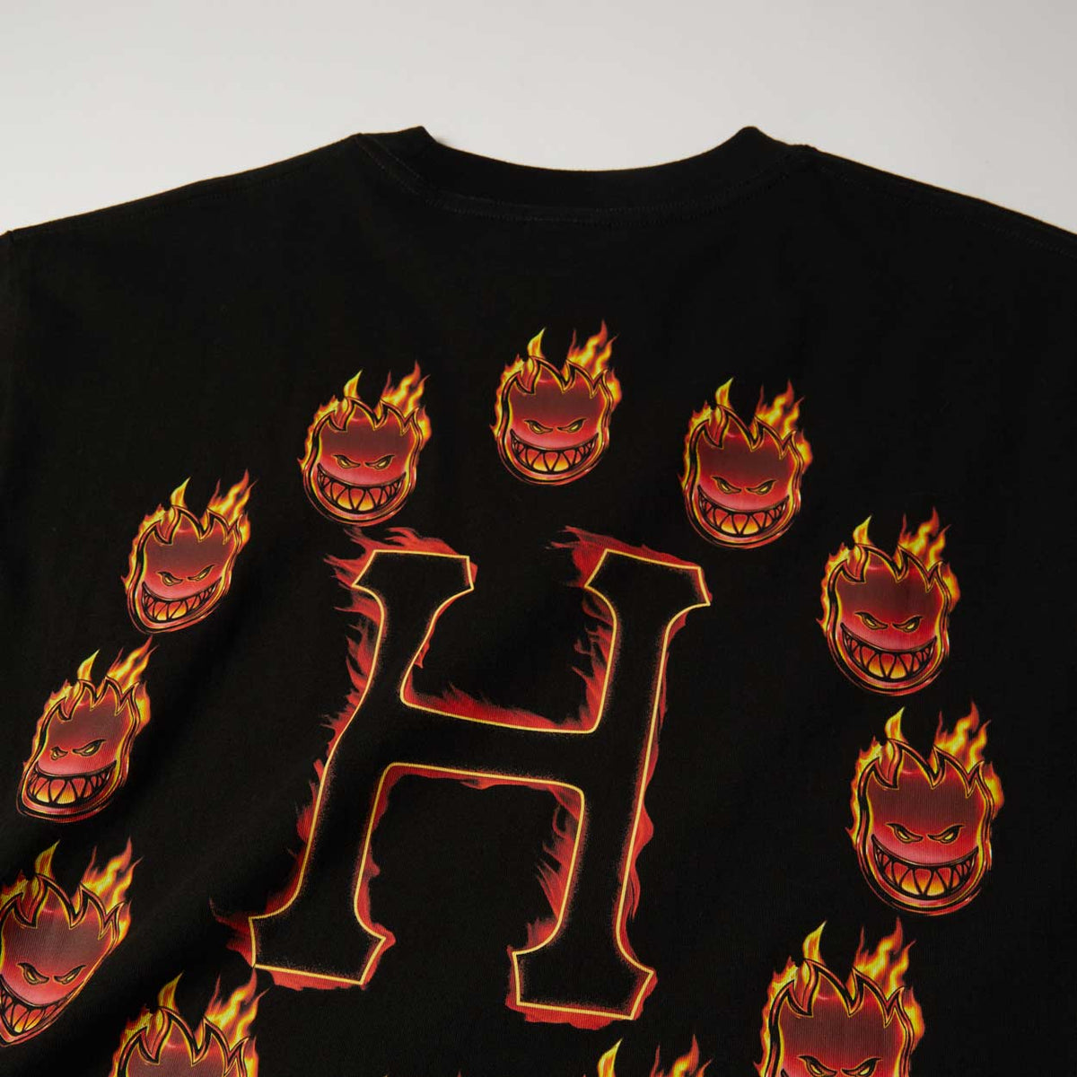 Huf X Spitfire Flame Galaxies T-Shirt - Black