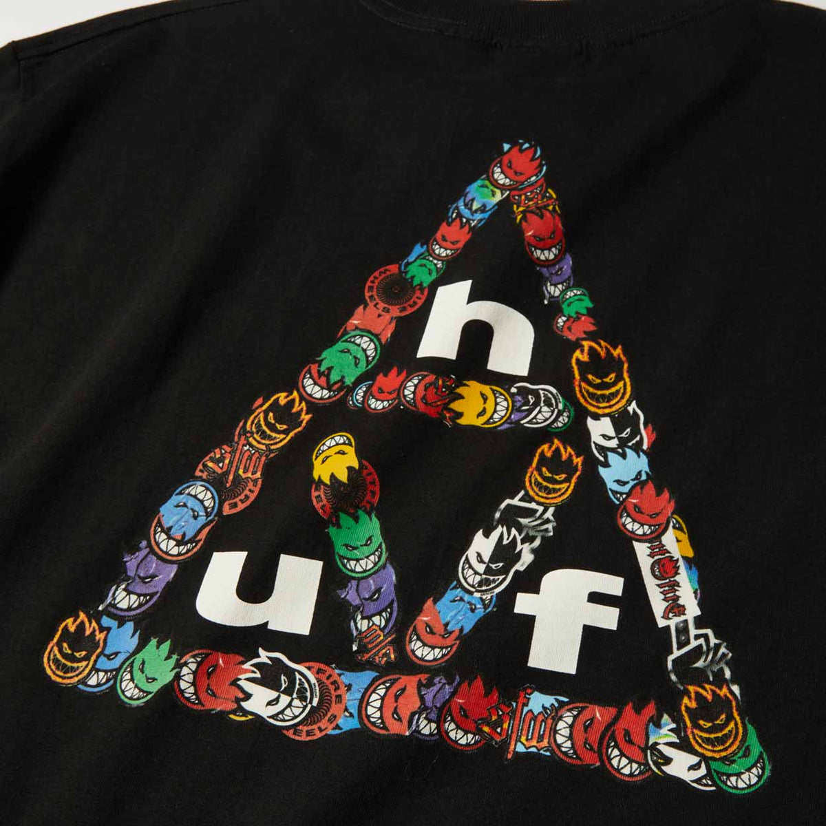 Huf X Spitfire Sticker Tt T-Shirt - Black