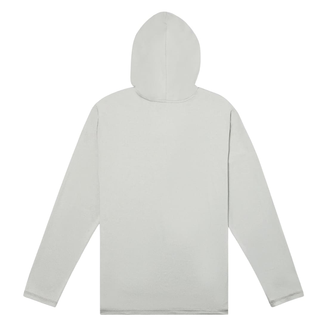 Hurley Everyday Hybrid Hooded UPF Longsleeve Rashguard - Light Stone Grey Heather - Mens UV Rash Vest by Hurley