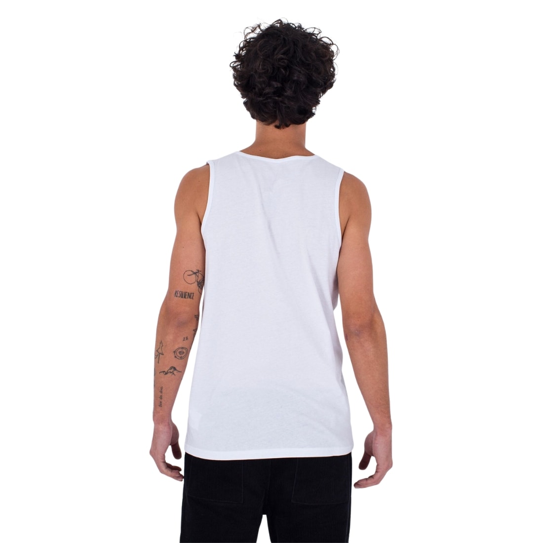 Hurley Everyday One &amp; Only Solid Tank Top Vest - White - Mens Surf Brand Vest/Tank Top by Hurley