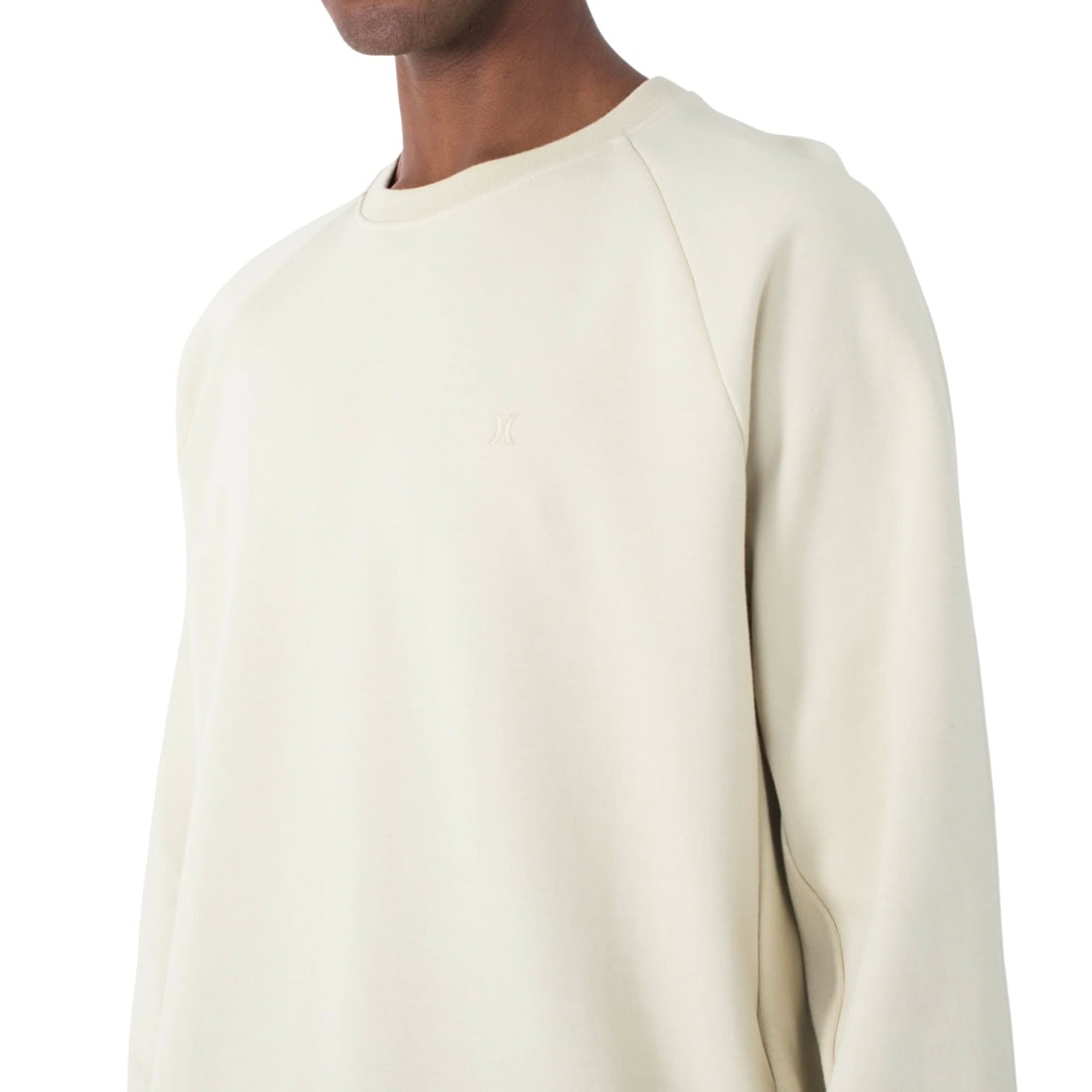 Hurley Low Tide Crew Sweatshirt - Bone - Mens Crew Neck Sweatshirt by Hurley