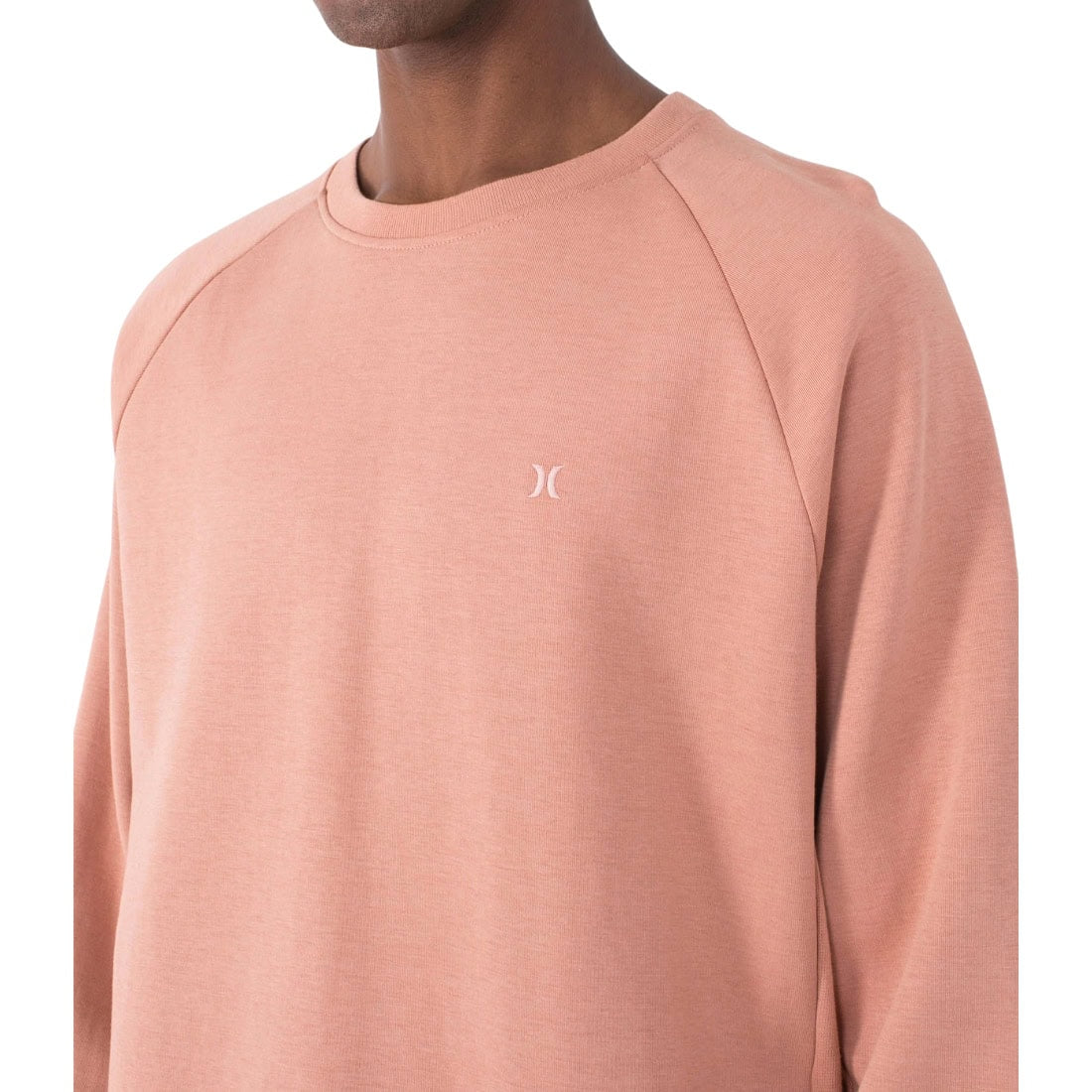 Hurley Low Tide Crew Sweatshirt - Phantom Rose - Mens Crew Neck Sweatshirt by Hurley