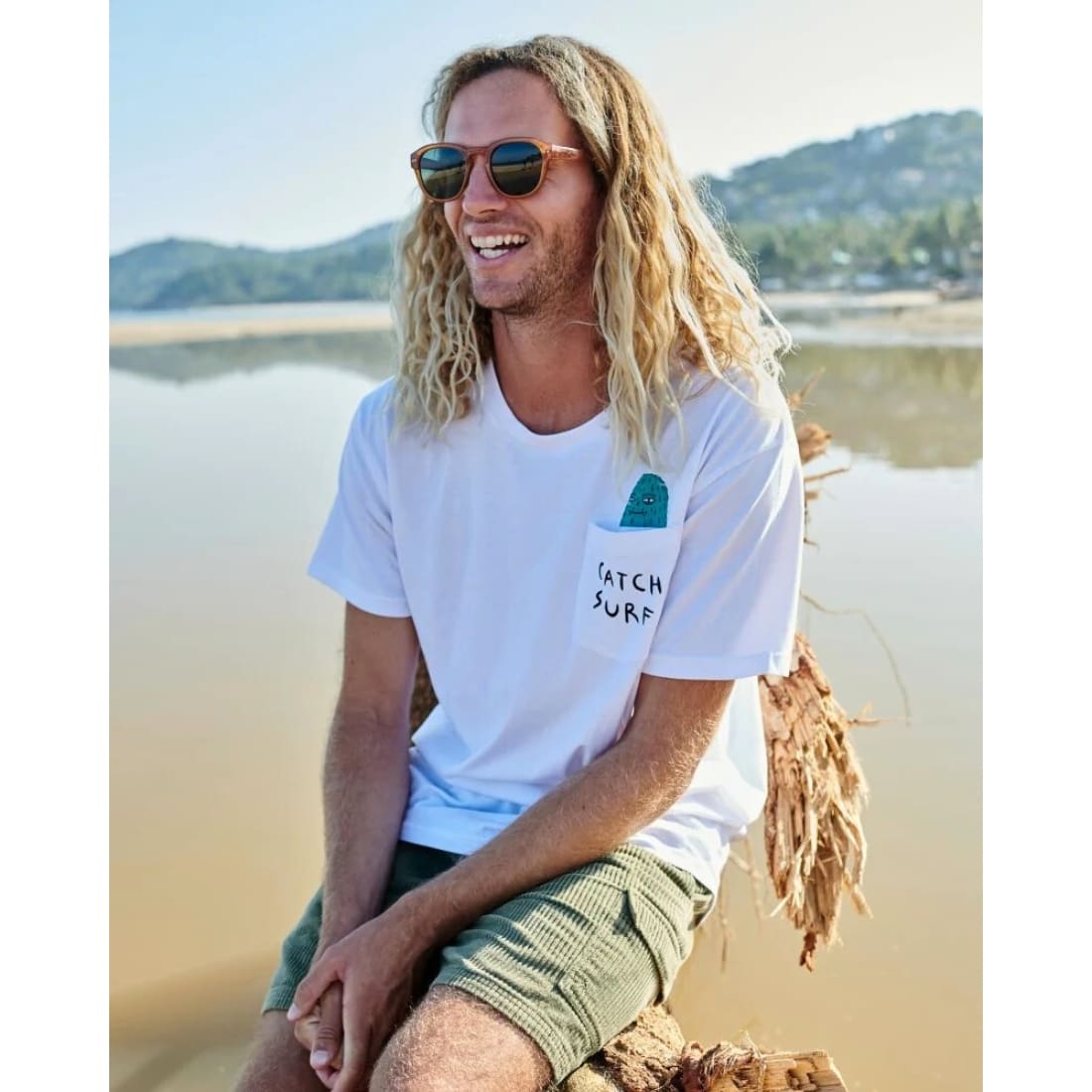 I-Sea Barton Round Polarised Sunglasses - Sunshine/Green Polarized Lens - Round Sunglasses by I-Sea