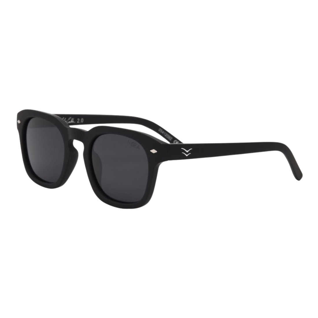 I-Sea Blair 2.0 Polarized Sunglasses - Black/Smoke - Round Sunglasses by I-Sea