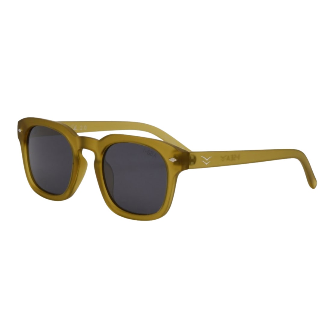 I-Sea Blair 2.0 Polarized Sunglasses - Olive/Smoke - Round Sunglasses by I-Sea