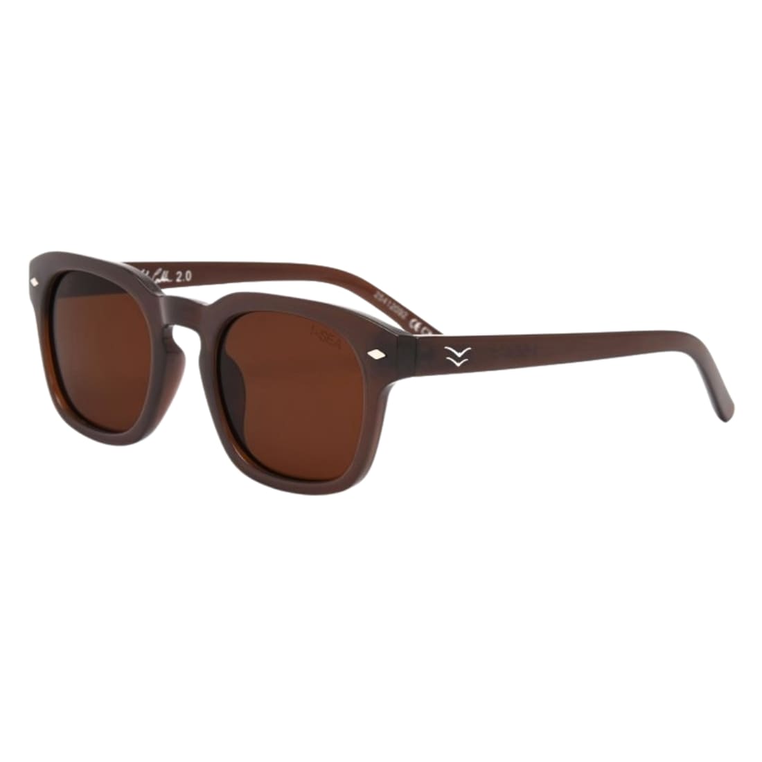 I-Sea Blair V2 Polarized Sunglasses - Cola/Brown Polarised - Round Sunglasses by I-Sea