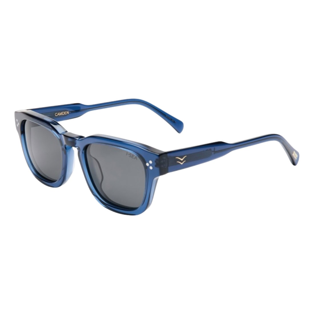 I-Sea Camden Polarised Sunglasses - Dark Seas/Smoke - Square/Rectangular Sunglasses by I-Sea