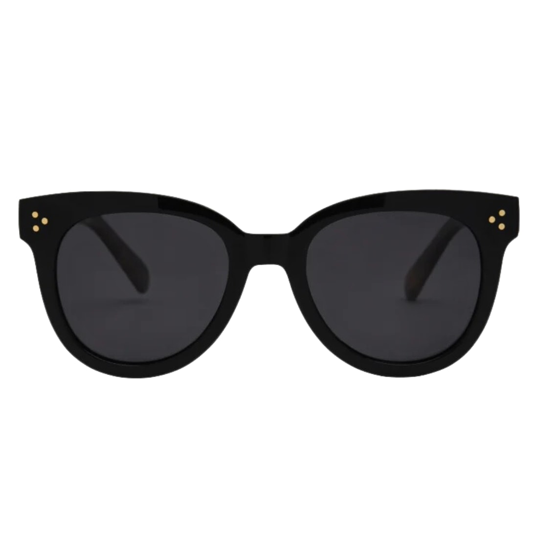 I-Sea Cleo Rounded Cat Eye Polarised Sunglasses - Black/Smoke Polarized Lens - Cat Eye Sunglasses by I-Sea