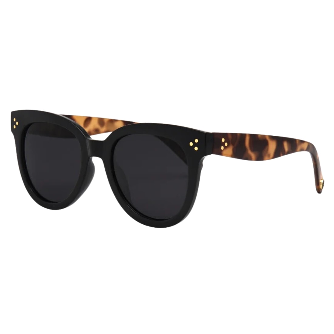 I-Sea Cleo Rounded Cat Eye Polarised Sunglasses - Black/Smoke Polarized Lens - Cat Eye Sunglasses by I-Sea