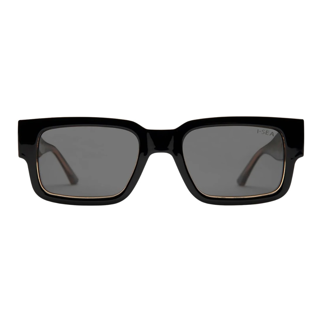 I-Sea Cole Houshmand Polarised Sunglasses - Black Leopard/Smoke - Square/Rectangular Sunglasses by I-Sea