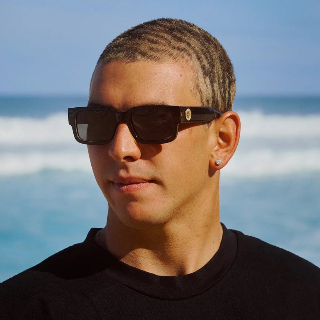 I-Sea Cole Houshmand Polarised Sunglasses - Black Leopard/Smoke - Square/Rectangular Sunglasses by I-Sea