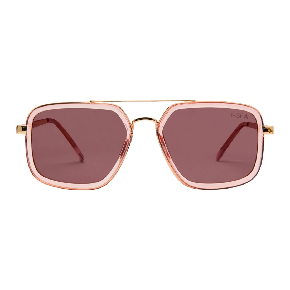 I-Sea Cruz Polarised Sunglasses - Watermelon/Plum - Square/Rectangular Sunglasses by I-Sea