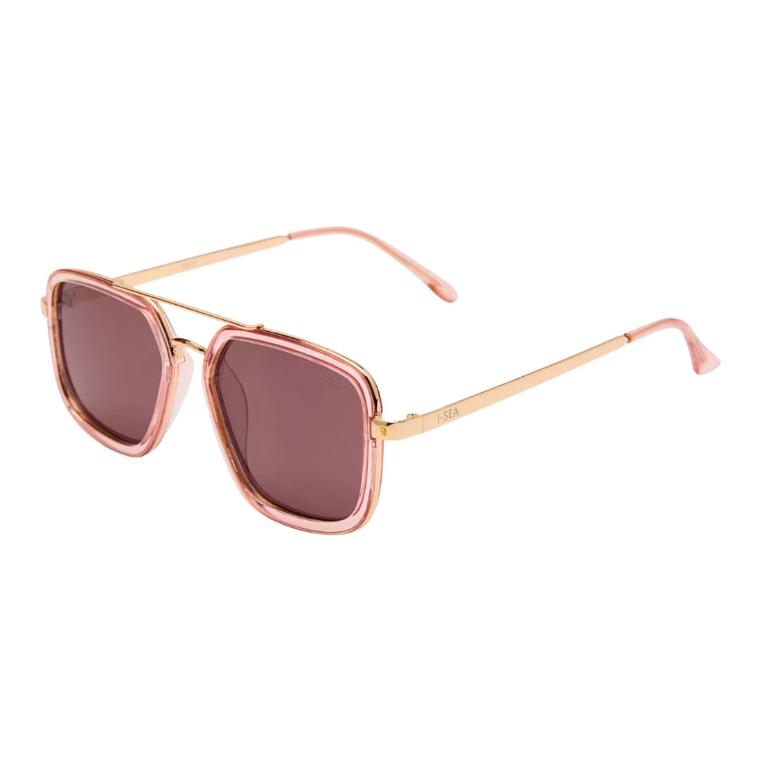 I-Sea Cruz Polarised Sunglasses - Watermelon/Plum - Square/Rectangular Sunglasses by I-Sea