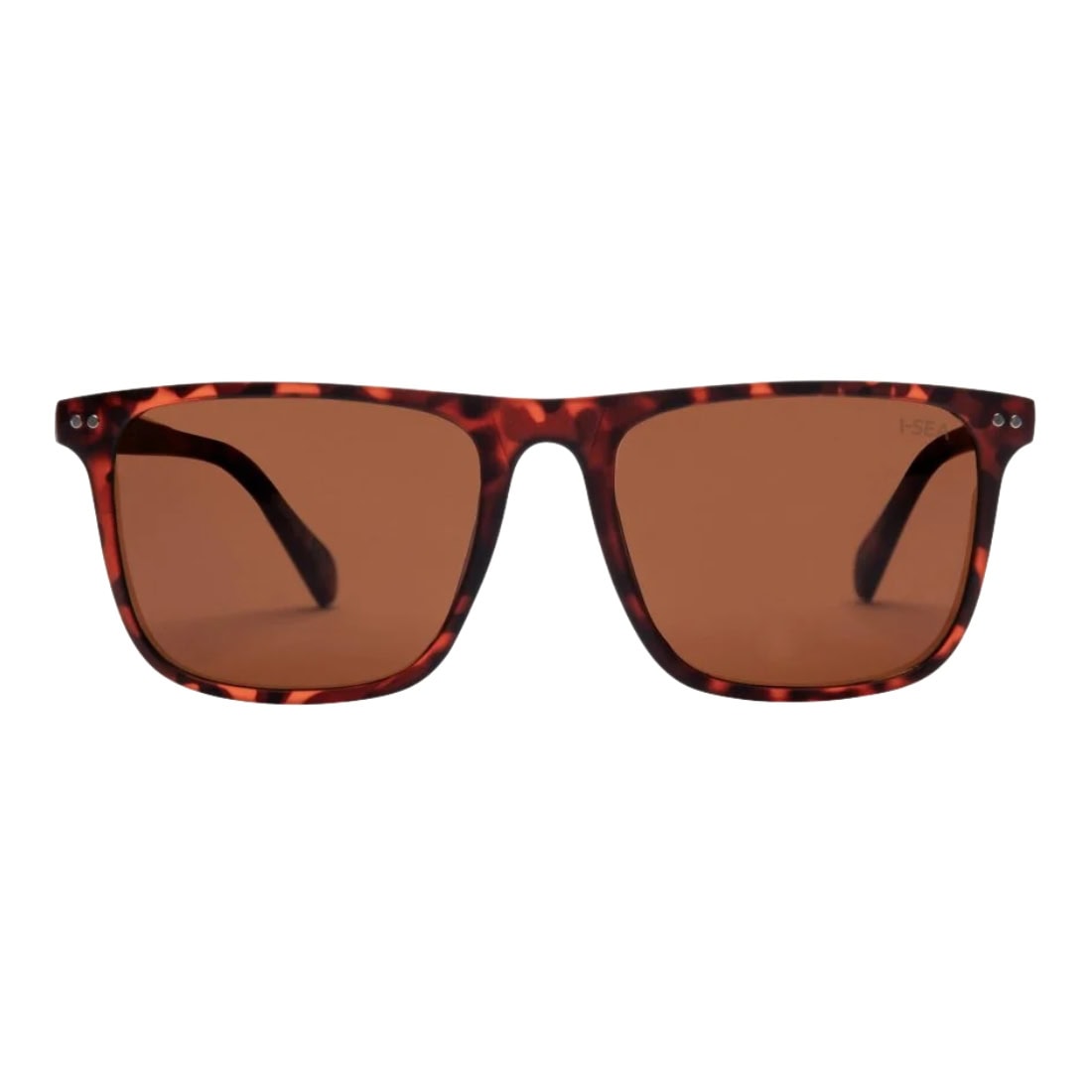 I-Sea Dax Polarized Sunglasses - Tort/Brown - Square/Rectangular Sunglasses by I-Sea